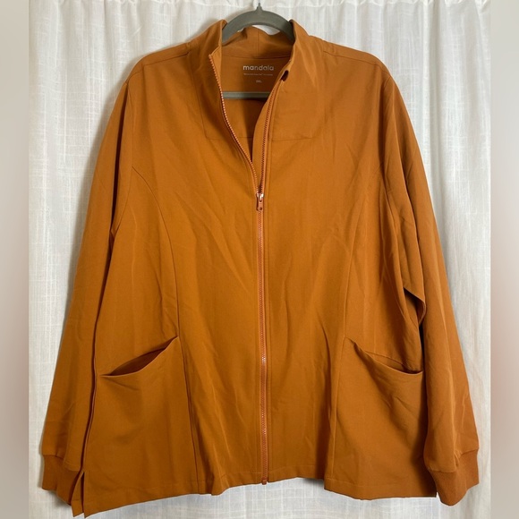 mandala Jackets & Blazers - Mandala Athleisure Zip-Up Water Repellent Soft Shell Jacket Size 2XL